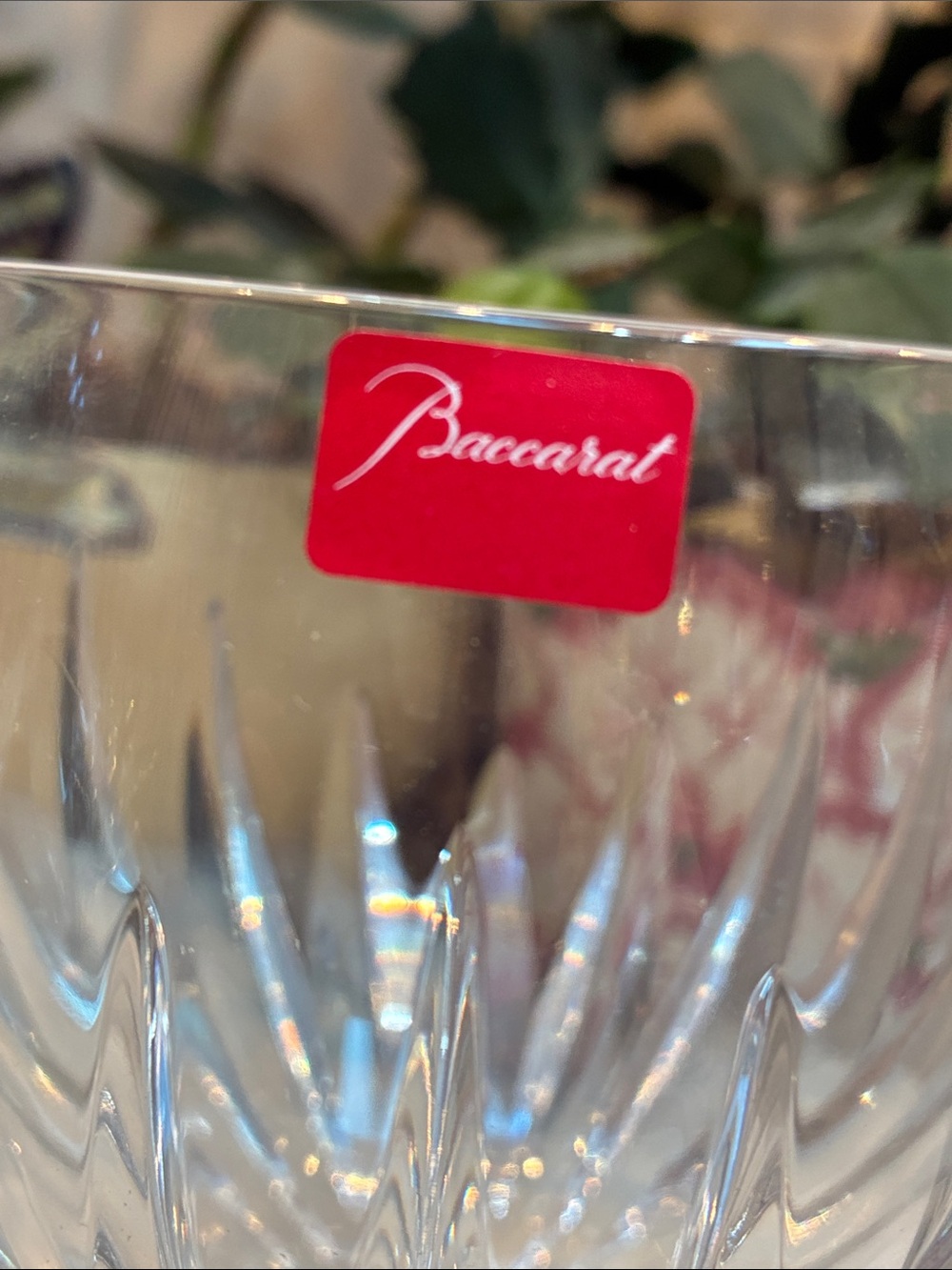 Four Baccarat Messena Clear Crystal Wine, Water Goblet with Faceted Stem NWOT - Picture 9 of 12